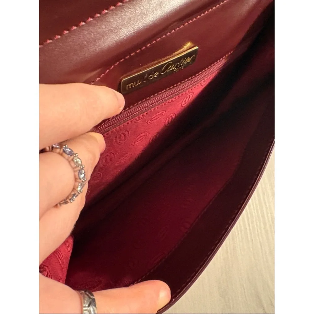 Cartier structured burgundy